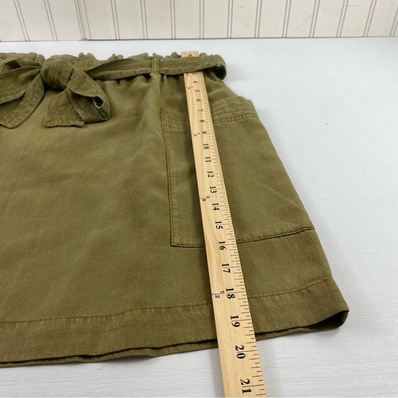 Faherty‎ Women's Arlie Olive Green Utility Mini Skirt Sz XL - Picture 11 of 15